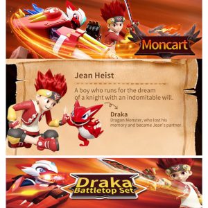 MONKART Draka Metal Transformer Robots Mini Cars Card Play Kids Toy