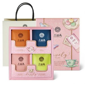 Osulloc LOVELY TEA BOX 12 tea bags (4 Flavors x 3ea)