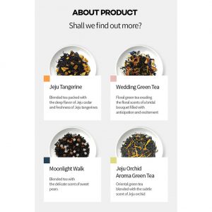 Osulloc LOVELY TEA BOX 12 tea bags (4 Flavors x 3ea)