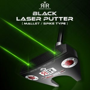 ROOKIE ROOKIE Double Line Black Laser Putter Laser Guide Putting Trainer,Spider Mallet Putter Type,Battery Type with English Manual