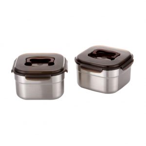 Stainless Steel Sealed Gimchi Storage Container 4.7L Kimchi Storages 4P for Storing Kimchi through Side Dish Vegetable