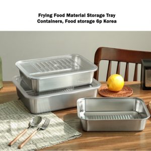 Frying Food Material Storage Tray Containers, Food storage 6p Korea