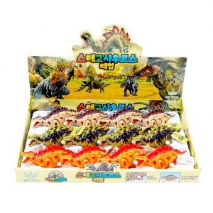 [Dino World] Zeus Dino World Stegosaurus Clockwork Dinosaur Toys,Assorted Color
