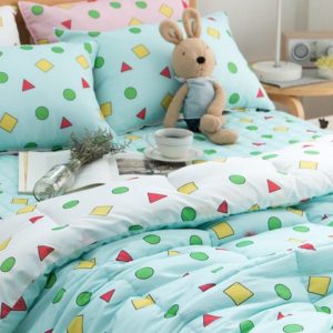 PARTY CRAFTZ JJANGGU Character Child Quilt Polyester Material Wadding Bedding Set(Quilt + Pad + Pillow Cover), Comforter Bedclothes Quilt TV Animation Cartoon Character